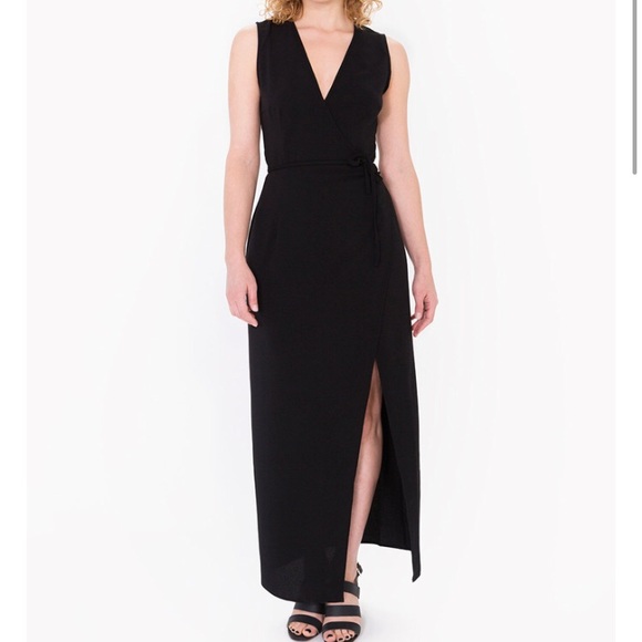 american apparel julliard wrap dress